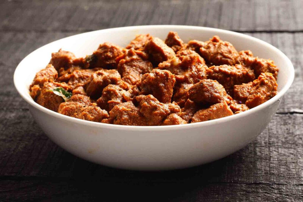 সুখা মটন ভিন্ডালু রেসিপি
