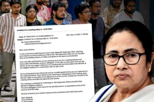 মুখ্যমন্ত্রীর বাড়িতে আন্দোলনরত জুনিয়র ডাক্তারদের বৈঠকের আহ্বান