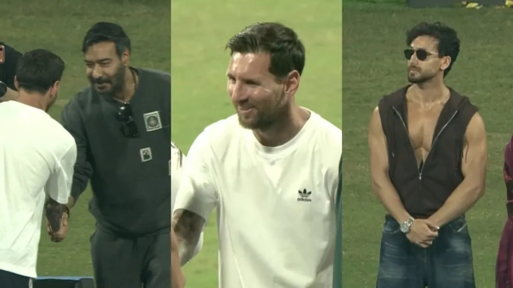 সচিন–সুনীলদের সঙ্গে আড্ডা, খুদেদের সঙ্গে ফুটবল খেললেন মেসি—ওয়াংখেড়েতে উচ্ছ্বাসের ছবি