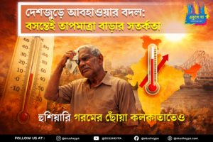 দেশজুড়ে আবহাওয়ার বদল: বসন্তেই তাপমাত্রা বাড়ার সতর্কতা, গরমের ছোঁয়া কলকাতাতেও
