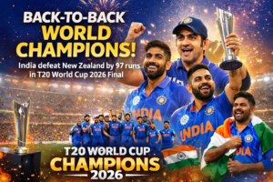 কিউয়ি বধ করে ইতিহাস! টানা দু’বার টি–২০ বিশ্বজয় ভারতের, নরেন্দ্র মোদি স্টেডিয়ামে উল্লাসের জোয়ার