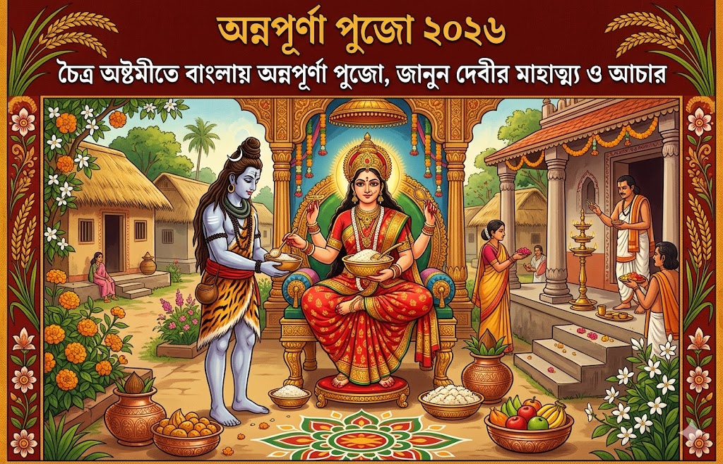 Annapurna Puja 2026: চৈত্র অষ্টমীতে বাংলায় অন্নপূর্ণা পুজো, জানুন দেবীর মাহাত্ম্য ও আচার
