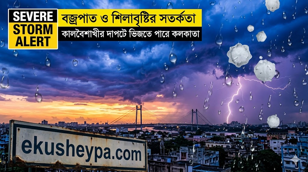 কলকাতায় ধেয়ে আসছে কালবৈশাখী! দক্ষিণবঙ্গের ৫ জেলায় শিলাবৃষ্টির লাল সতর্কতা