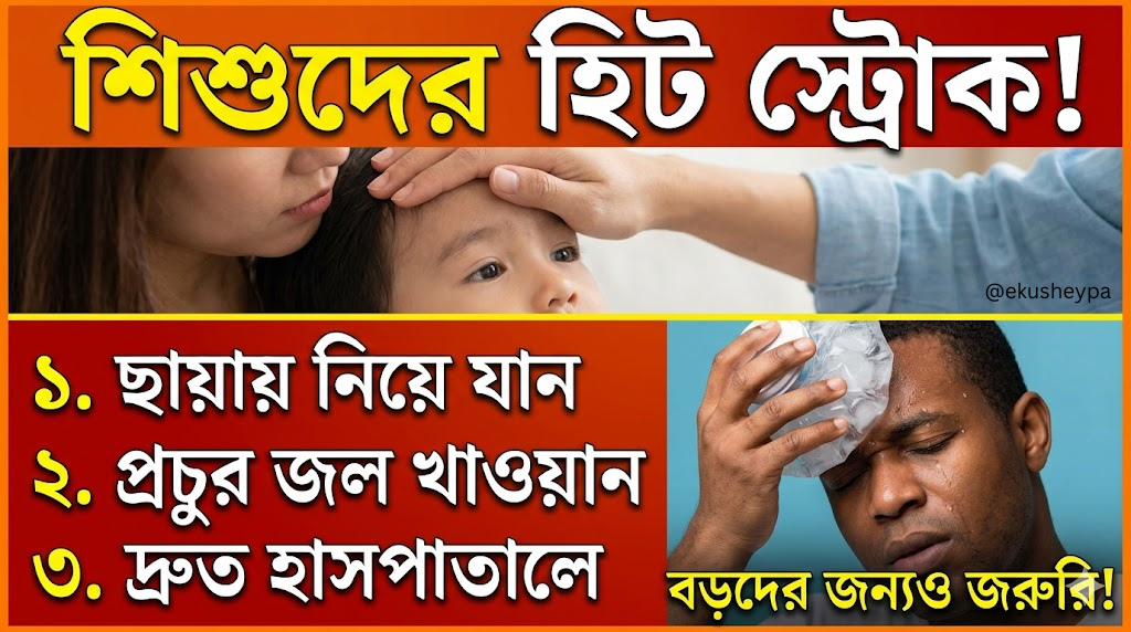 রেকর্ড ভাঙা গরমে বাড়ছে হিট স্ট্রোকের আতঙ্ক! শিশু থেকে বয়স্ক—বিপদ এড়াতে কী করবেন? জানুন চিকিৎসকদের পরামর্শ