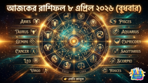 আজকের রাশিফল ৮ এপ্রিল ২০২৬ (বুধবার): এই ৫ রাশির জীবনে আসছে বড় পরিবর্তন! Ajker Rashiphol