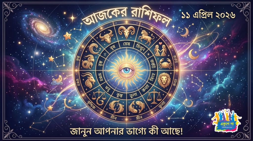আজকের রাশিফল ১১ এপ্রিল ২০২৬, শনিবার: এই ৫ রাশির কি আজ ভাগ্য খুলবে? জানুন আপনার দিনটি কেমন যাবে!