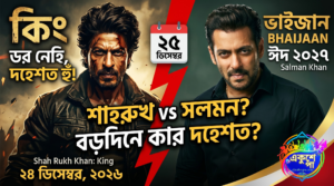 “ডর নেহি, দহেশত হুঁ!” সলমনকে টেক্কা দিতেই কি ‘কিং’-এর রিলিজ জানালেন শাহরুখ? ভাইরাল টিজার