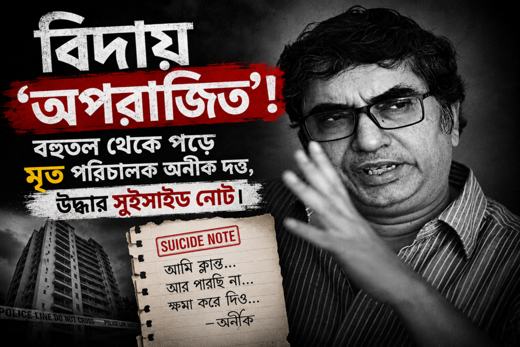 গড়িয়াহাটে বহুতল থেকে পড়ে মৃত্যু পরিচালক অনীক দত্তের, উদ্ধার মেয়েকে লেখা 'সুইসাইড নোট'