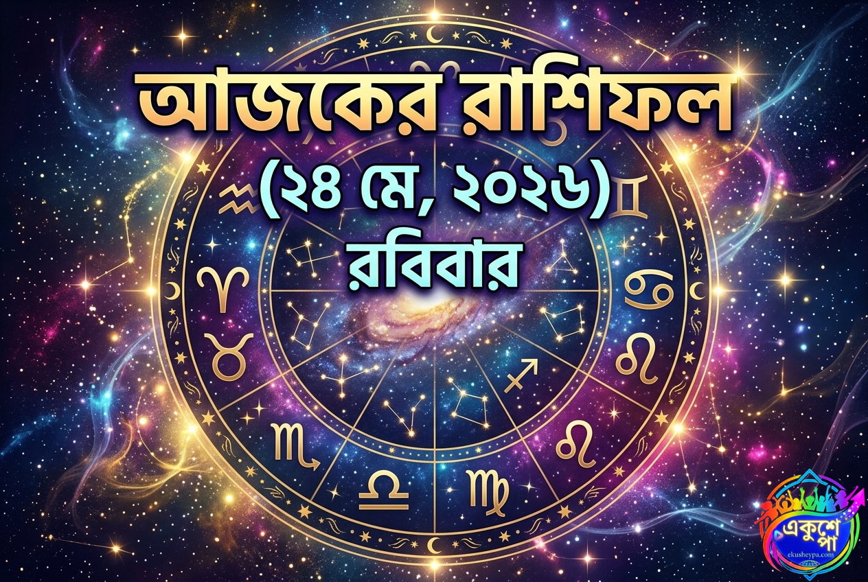 আজকের রাশিফল ২৪ মে ২০২৬: রবিবারের ভাগ্যচক্র, কোনো বড় সুযোগ হাতছাড়া হচ্ছে না তো? জেনে নিন Ajker Rashiphol