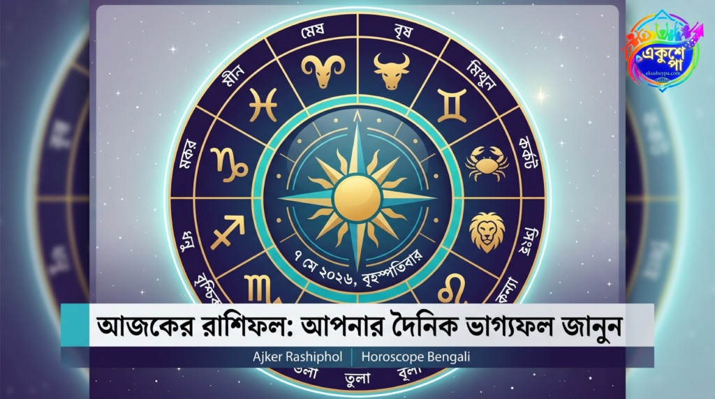 আজকের রাশিফল ৭ মে ২০২৬ বৃহস্পতিবার: ভাগ্যের চাকা কি ঘুরবে আজ? জানুন আপনার দৈনিক ভাগ্যফল