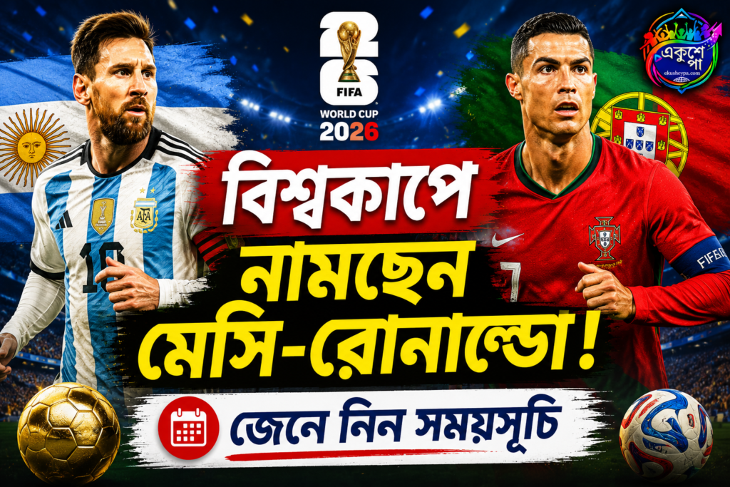 বিশ্বকাপে মেসি-রোনাল্ডো জ্বর! এই সপ্তাহে নজরে আর্জেন্টিনা ও পর্তুগালের প্রথম ম্যাচ