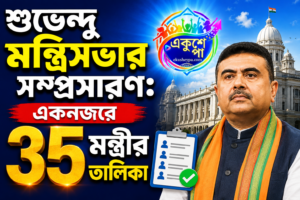 শুভেন্দু মন্ত্রিসভার প্রথম সম্প্রসারণ: রাজভবনে শপথ নিলেন ৩৫ মন্ত্রী, একনজরে সম্পূর্ণ তালিকা