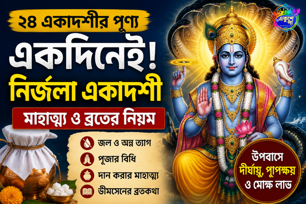 নির্জলা একাদশী ২০২৬: কেন এত গুরুত্বপূর্ণ এই ব্রত? একদিন উপবাসেই মেলে ২৪ একাদশীর পুণ্য, জানুন পূজার নিয়ম ও ব্রতকথা