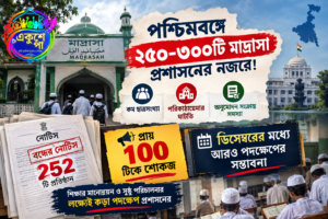 পশ্চিমবঙ্গের একটি মাদ্রাসা শিক্ষা প্রতিষ্ঠানের ভবন ও শ্রেণিকক্ষের প্রতীকী ছবি